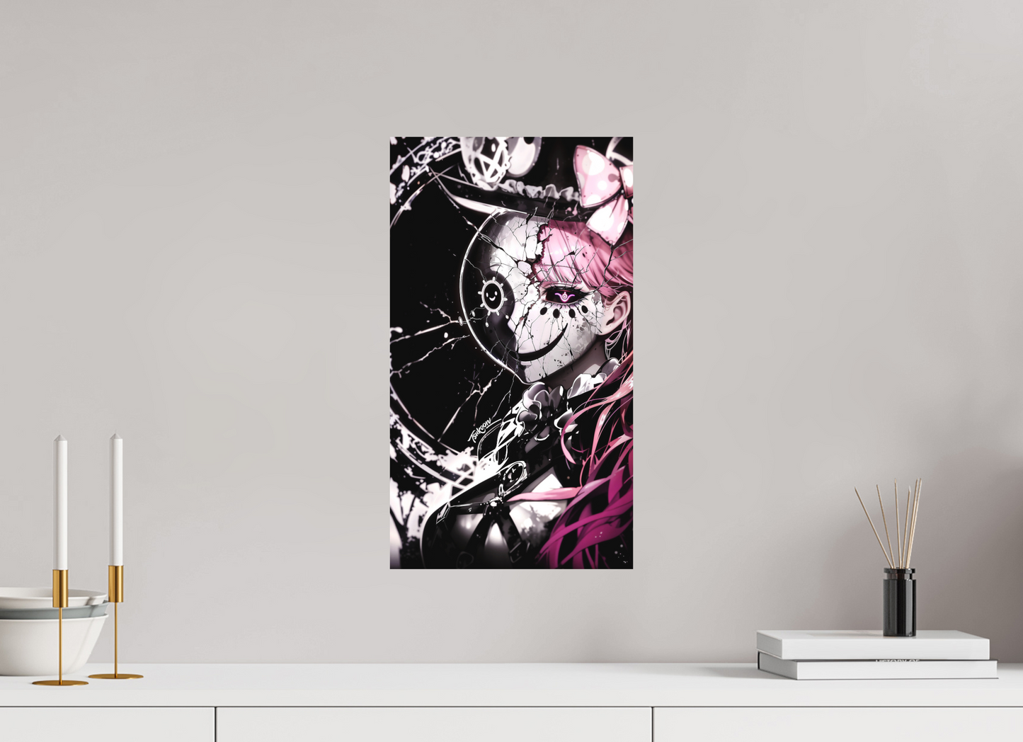 27 x 48 cm, METAL PRINT MASQUERADE - PERONA