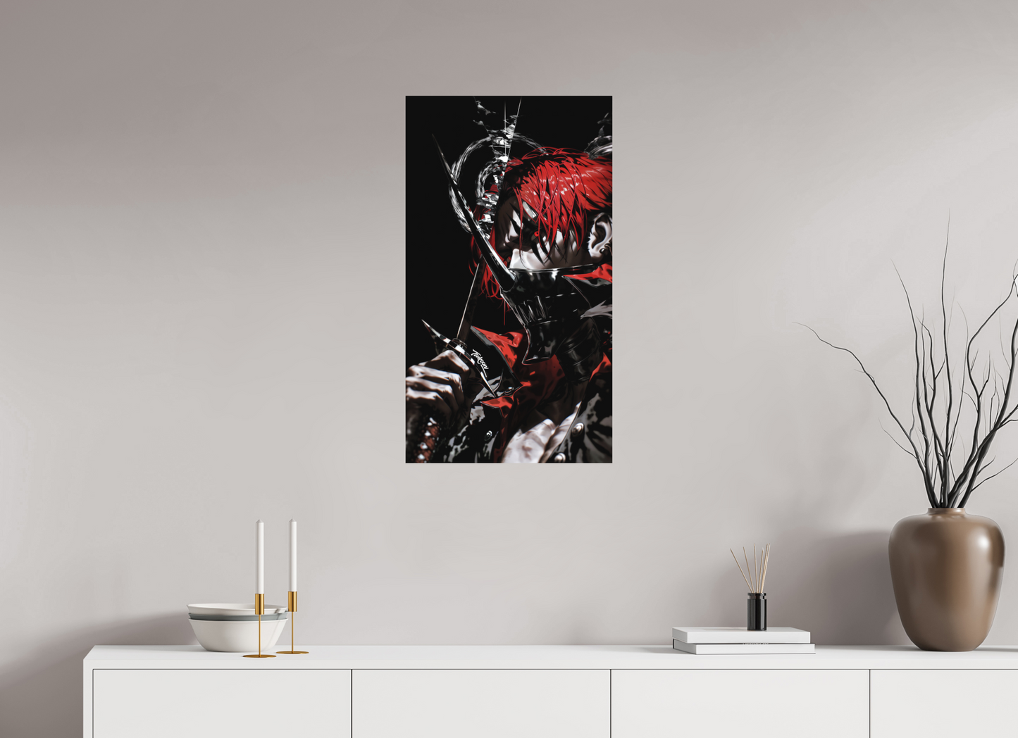 45 x 80 cm, METAL PRINT MASQUERADE - SHANKS