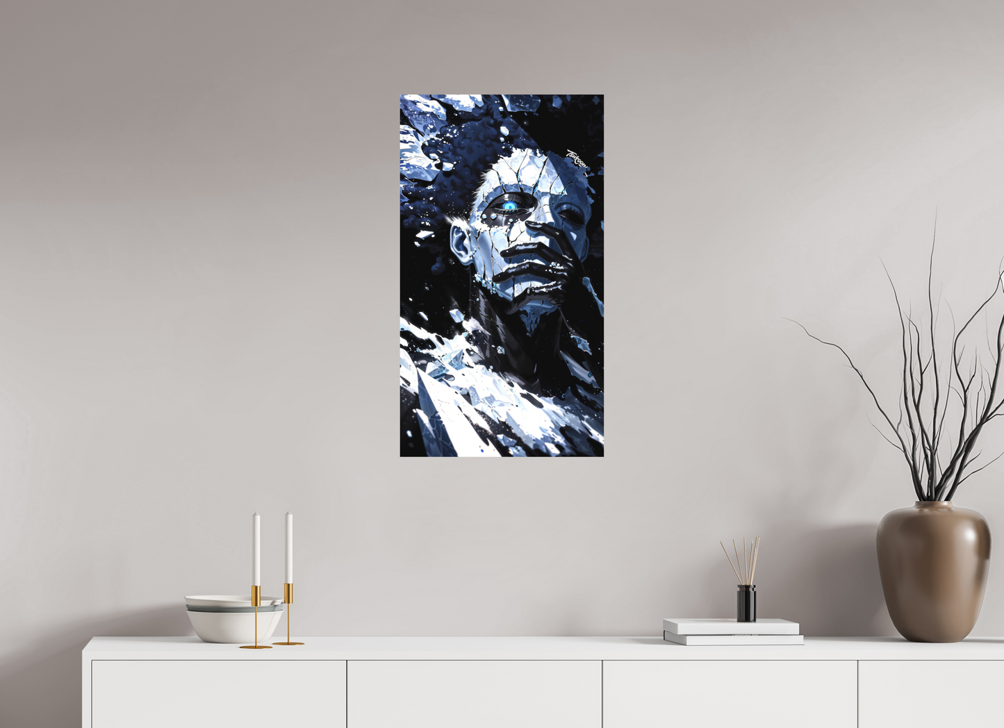 45 x 80 cm, METAL PRINT MASQUERADE - KUZAN
