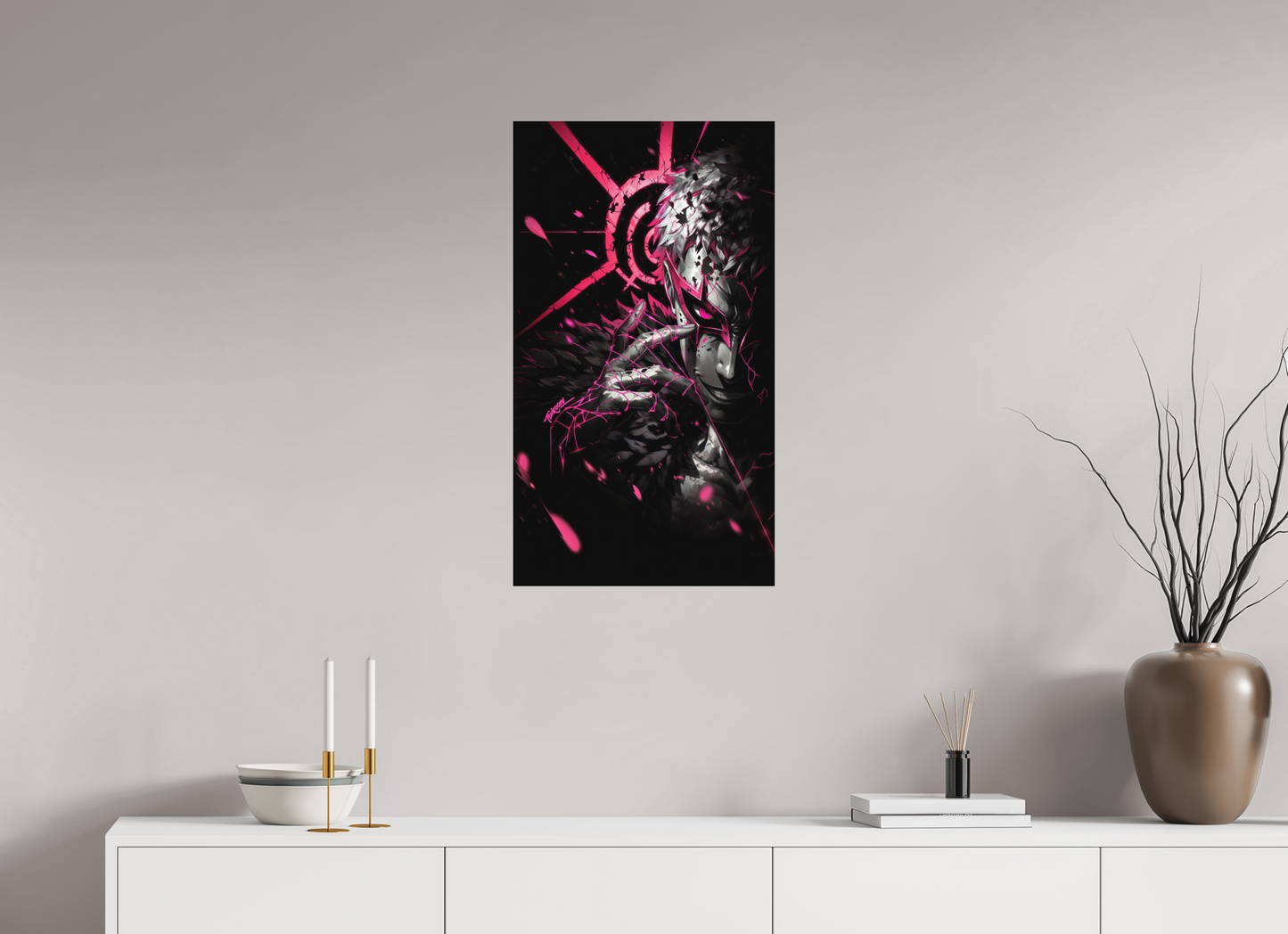 45 x 80 cm, METAL PRINT MASQUERADE - DOFLAMINGO