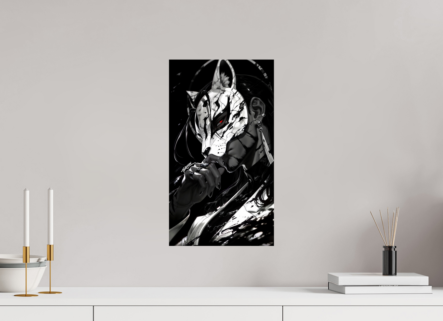 27 x 48 cm, PAPER PRINT MASQUERADE - ROB LUCCI