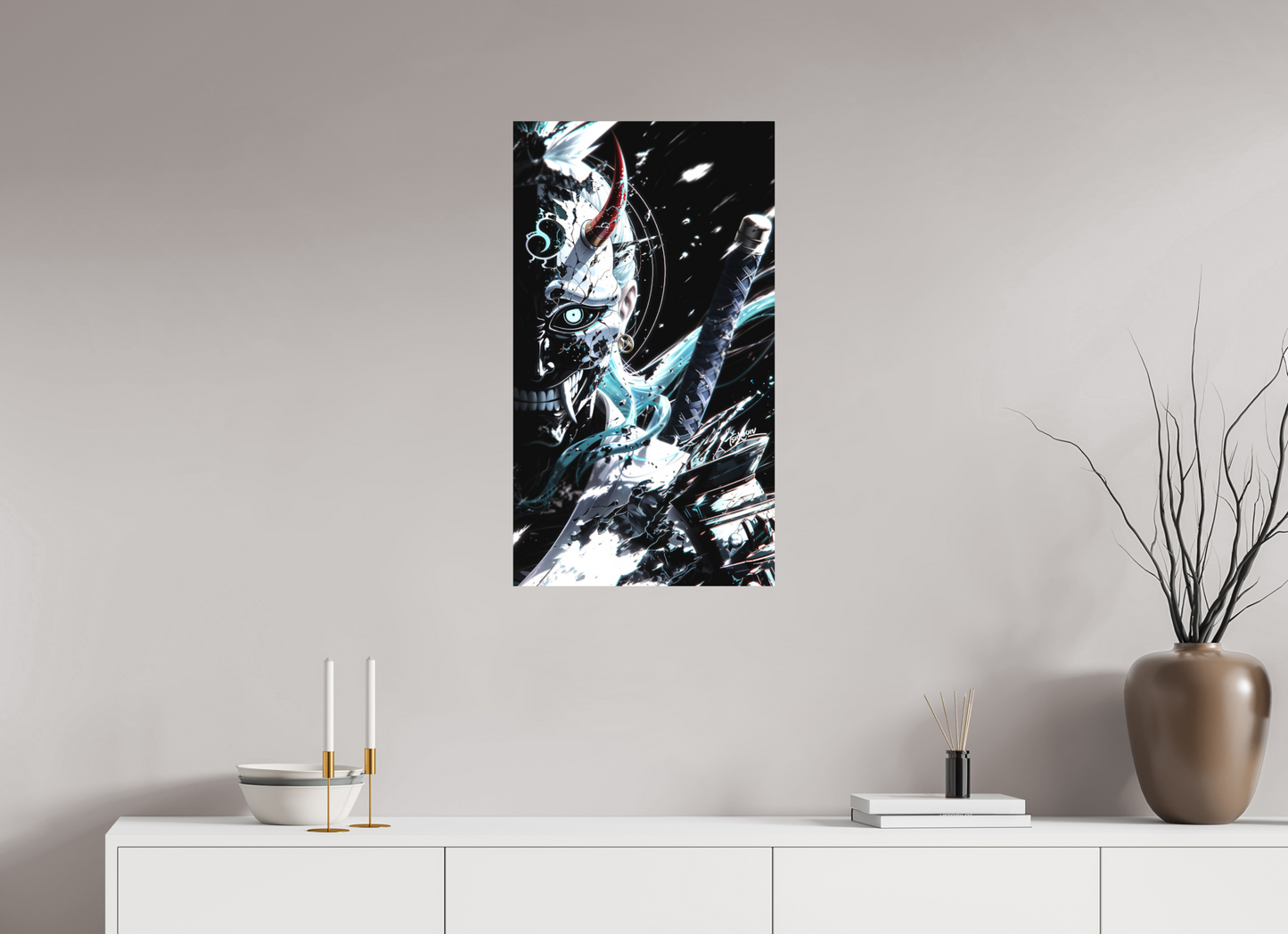 45 x 80 cm, METAL PRINT MASQUERADE - YAMATO