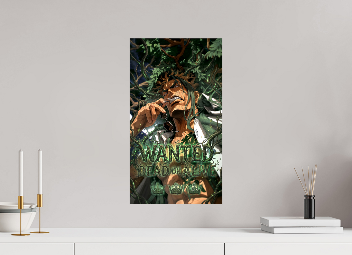 30 x 53,8 cm, PAPER PRINT WANTED - AMARAKI 'RYOKYGYÛ'