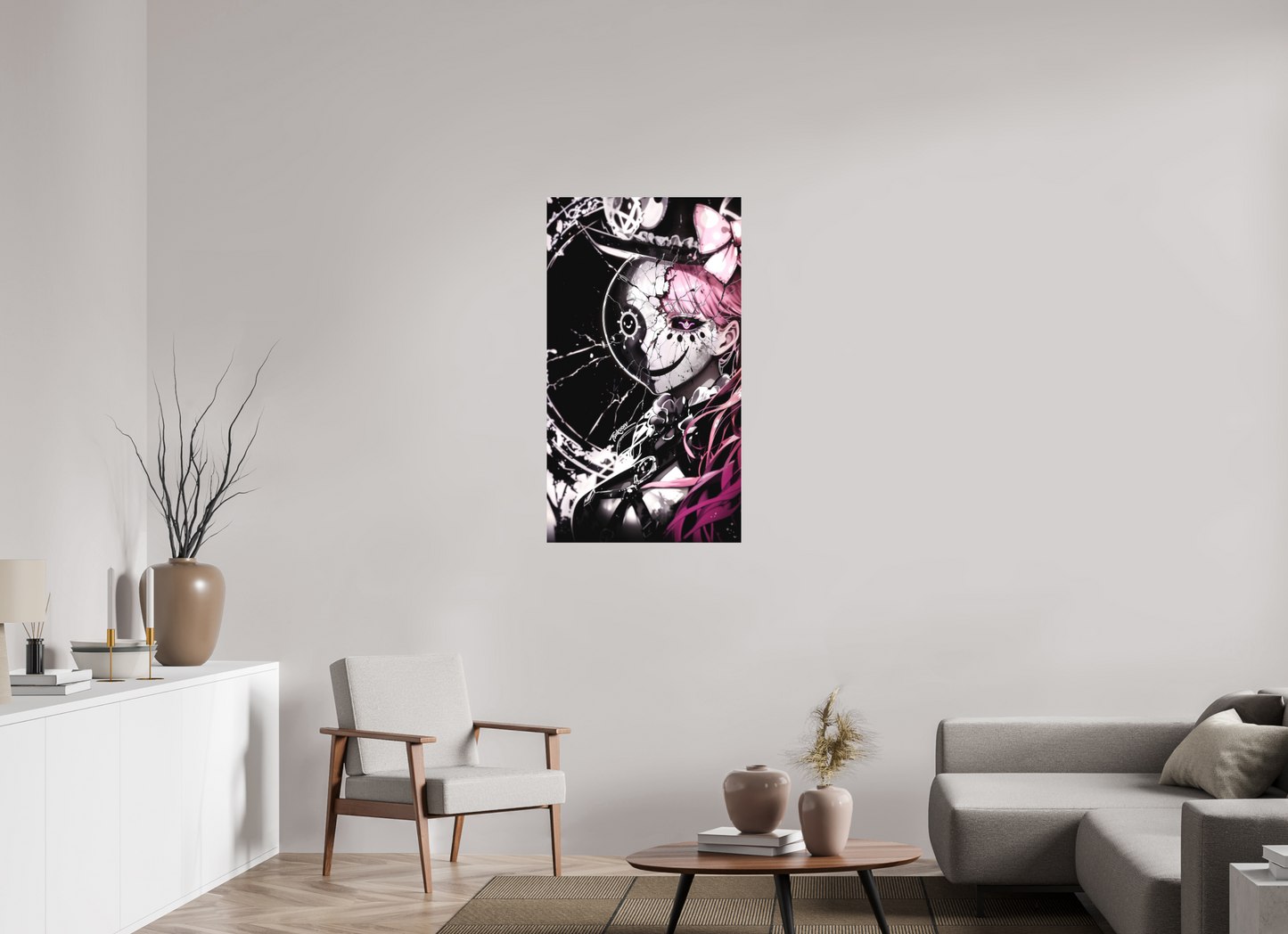 63 x 112 cm, METAL PRINT MASQUERADE - PERONA