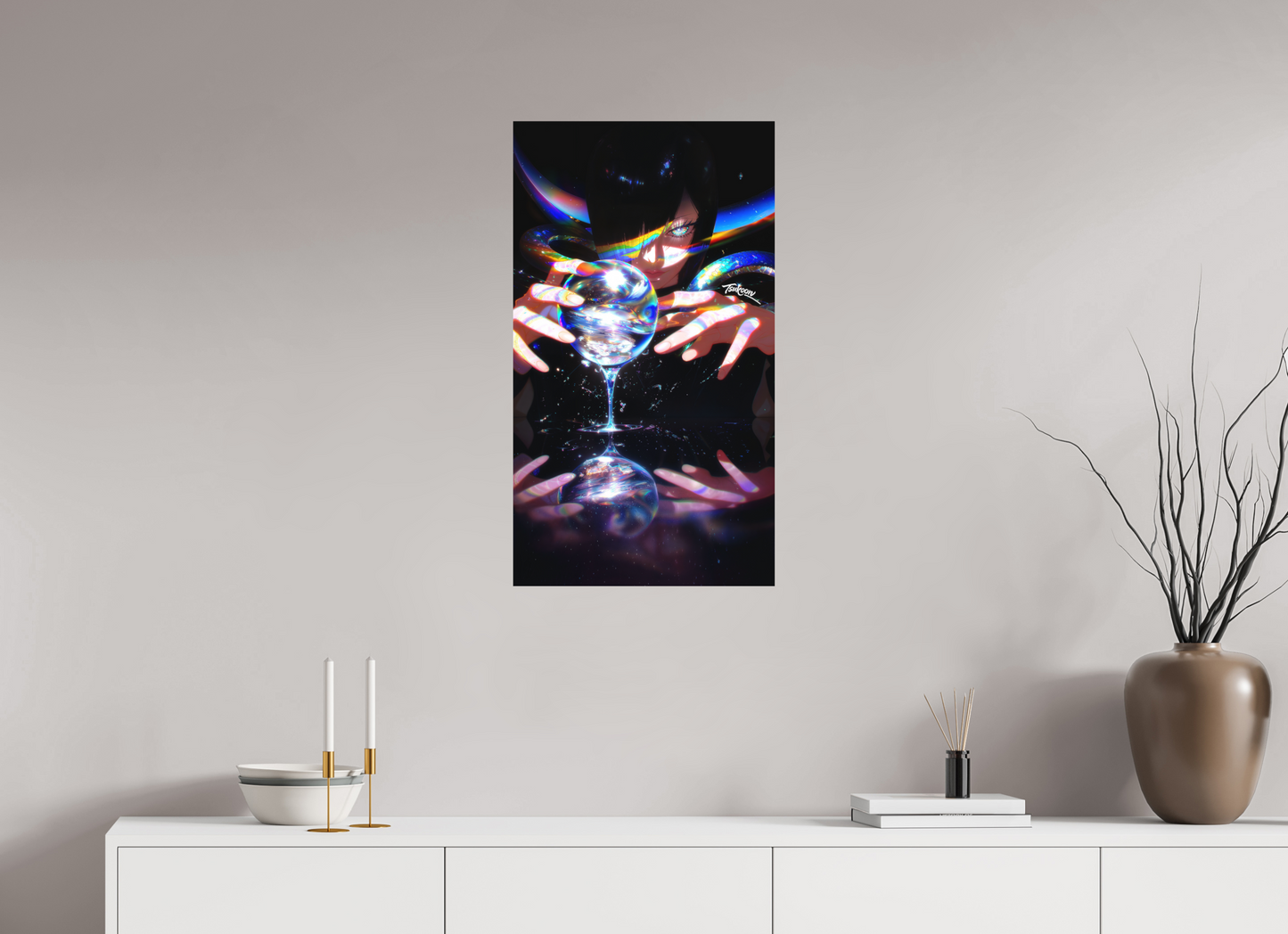 45 x 80 cm, METAL PRINT PRINTS - ASTRAL SPECTRUM - Shyarly | One Piece