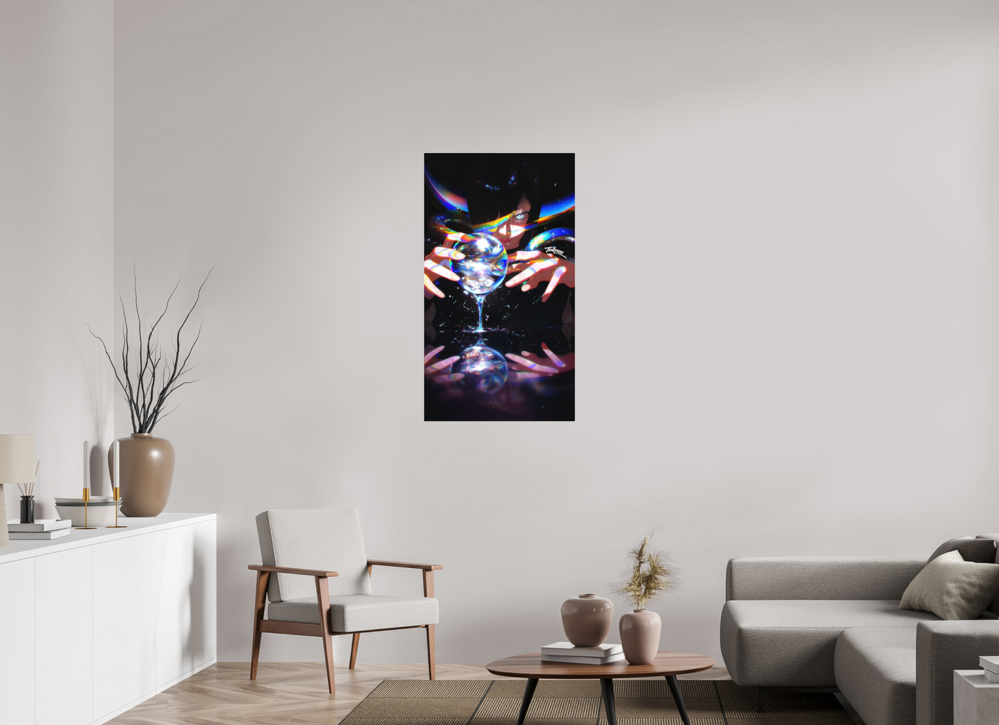 63 x 112 cm, METAL PRINT PRINTS - ASTRAL SPECTRUM - Shyarly | One Piece