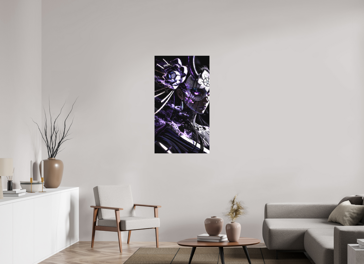 63 x 112 cm, METAL PRINT MASQUERADE - NICO ROBIN