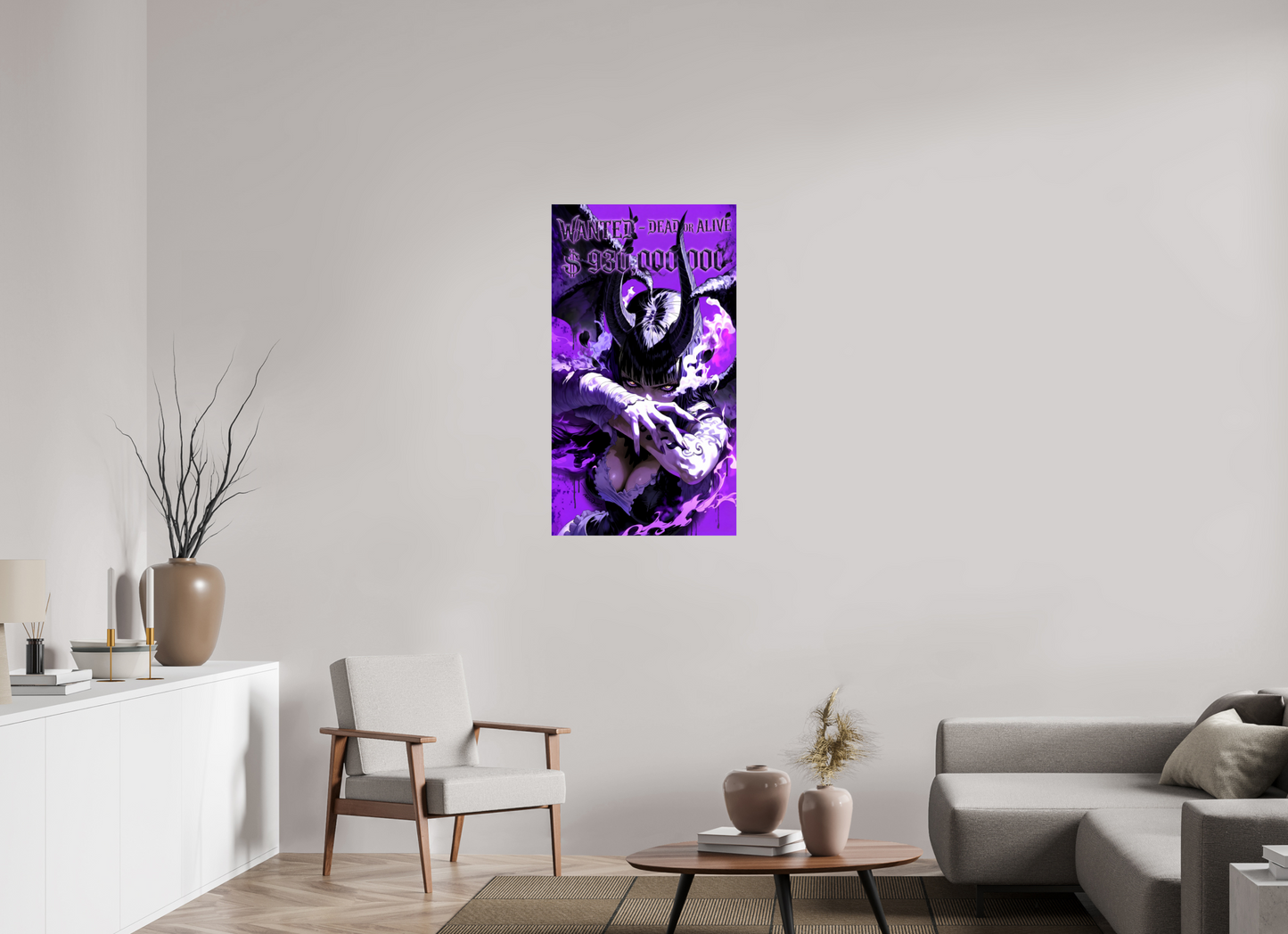 60 x 107,5 cm, PAPER PRINT WANTED - NICO ROBIN